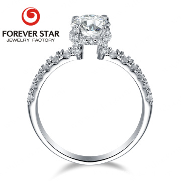 925 Sterling silver moissanite engagement rings